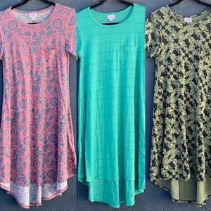3 LULAROE TSHIRT DRESSES!